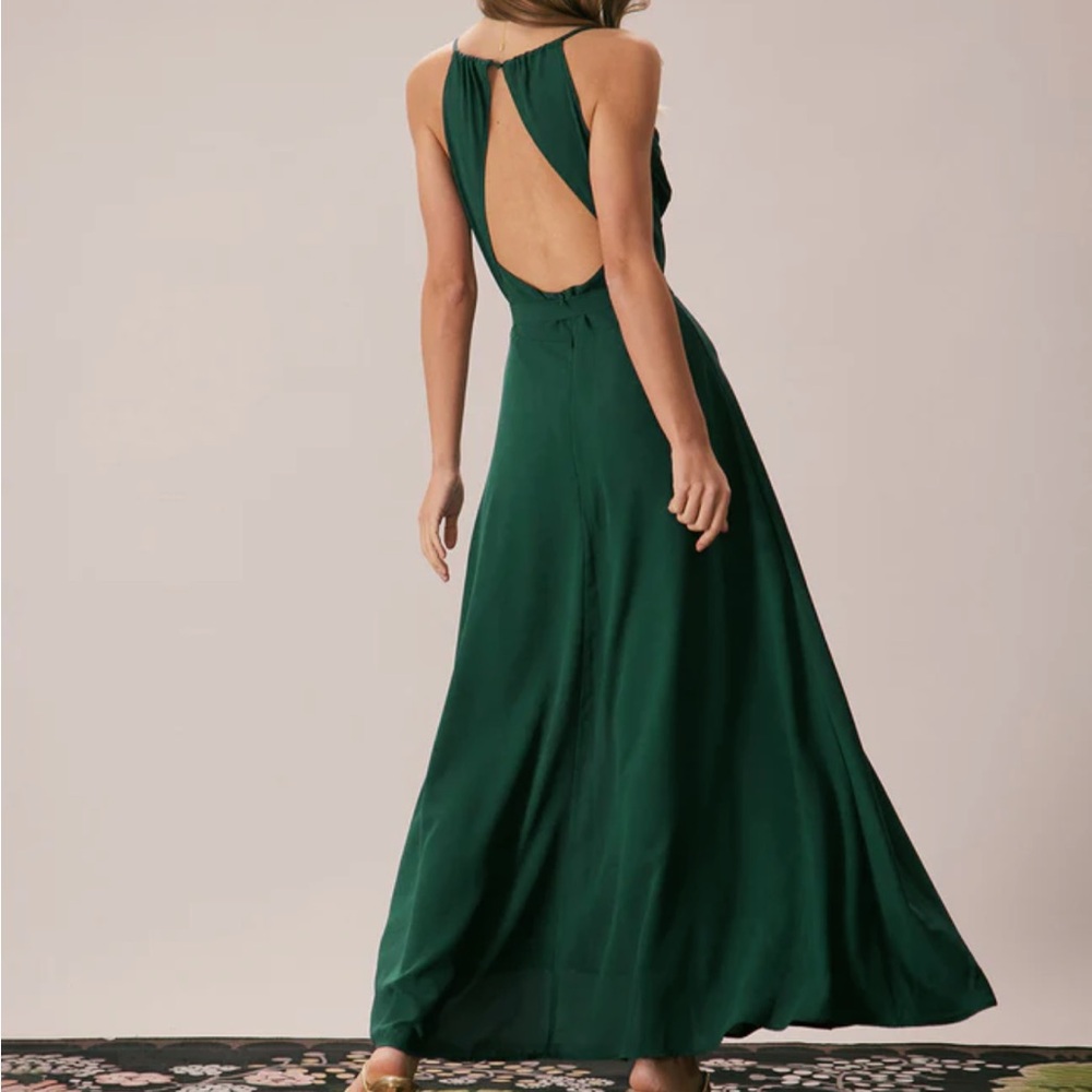 RIHOAS Emerald Green Spaghetti Strap Maxi Dress - Picture 2 of 4